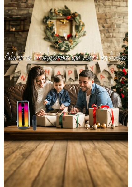 Pluse 5 Mikrofonlu Bluetooth Hoparlör/dekoratif Aydınlatma/led Işıklı Gece Lambası/360°ledli hoparlör/Taşınabilir Bluetooth Hoparlör