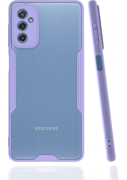 Samsung Galaxy M52 5g Kılıf Platin Silikon - Lila