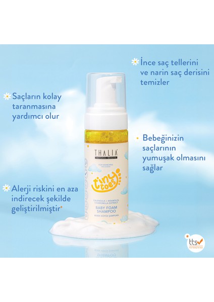 Calendula & Papatya Özlü Köpük Bebek Şampuanı 150ML