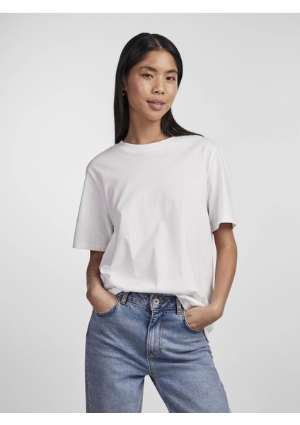 Pieces 17140802 0 Yaka Kadin Body - Beyaz