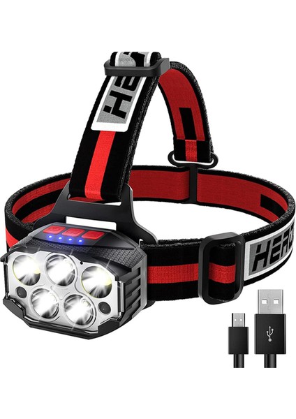 Zoroom LED Kafa Işık Lambası, 1100 Lümen Süper Parlak Işık El Feneri, 14 Mod Ipx4 Su Geçirmez Far, Dış Mekan Hareket Sensörü (Yurt Dışından)