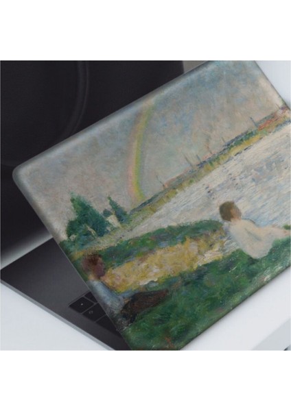 The Rainbow Study For 'bathers At Asnières' Laptop Sticker Kaplama