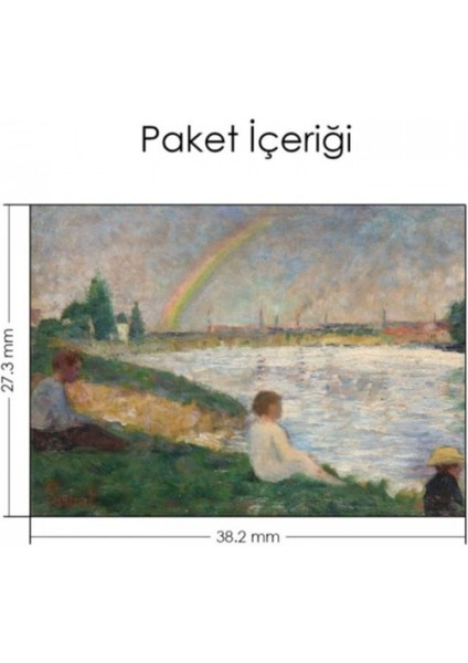 The Rainbow Study For 'bathers At Asnières' Laptop Sticker Kaplama