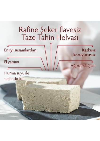 Bercekız Servet Rafine Şeker İlavesiz - Sade Helva 400 gr