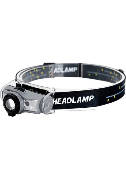 Su Geçirmez Sensör Far Yeni USB Şarj Güçlü Işık LED Koşu Sensörü Teleskopik Yakınlaştırma Çevirme Akıllı Far (Yurt Dışından)