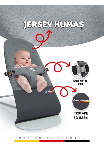 Kinder Baby Lima Üç Kademeli Ana Kucağı Taşıma Çantalı 3D Jersey