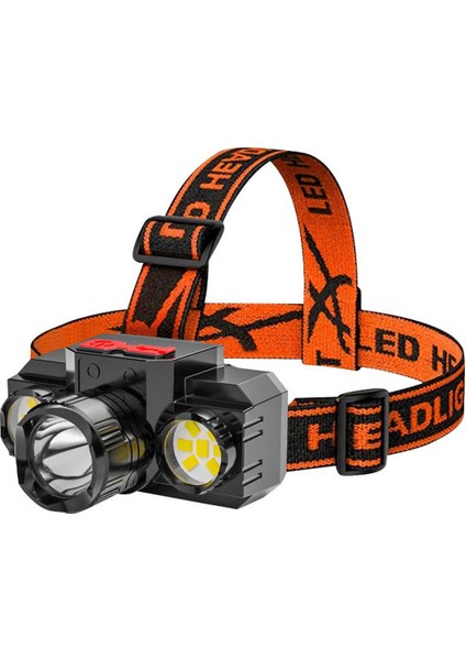 Cob Taşınabilir Kafaya Monte LED Güçlü Far Güçlü Işık Far Balıkçılık Açık Çalışma Işığı (Yurt Dışından)