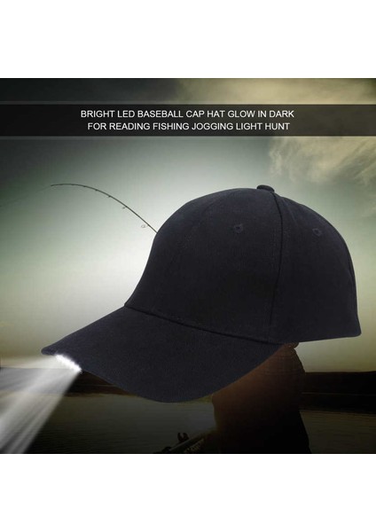 LED Pamuk Ayarlanabilir Beyzbol Şapkaları Far Şapka Gece Balıkçılık Kamp Koşu (Yurt Dışından) fiyatları