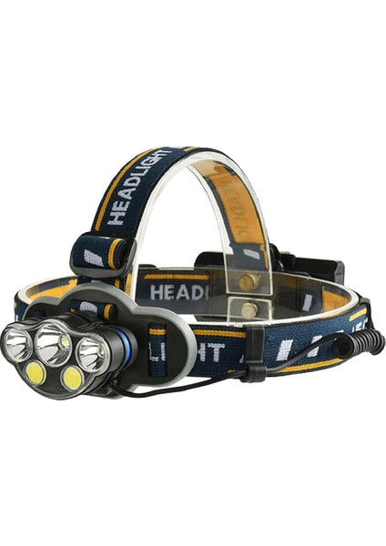 Yfashion 5 LED Güçlü Işık Dış Mekan Far USB Şarj Hattı Far (Yurt Dışından)