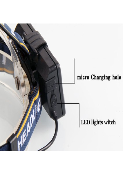 Yfashion 5 LED Güçlü Işık Dış Mekan Far USB Şarj Hattı Far (Yurt Dışından) fiyatları