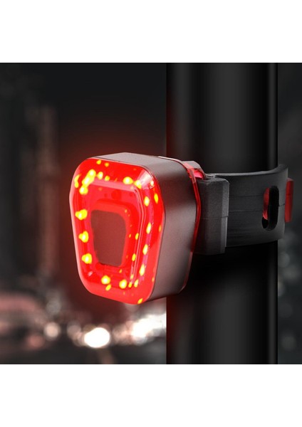 Bisiklet Bisiklet Arka Lambası Su Geçirmez USB Yol Bisikleti Işıkları Bisiklet Şarj Edilebilir Arka Işık LED Uyarı Lambası Bisiklet El Feneri (Yurt Dışından)