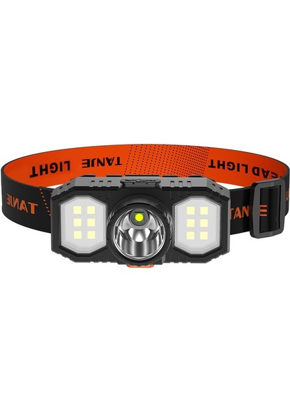 Dış Aydınlatma Cob Far USB Şarj Edilebilir Far Su Geçirmez Projektör Spor Bisiklet Far (Yurt Dışından)