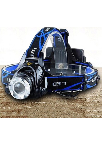 Erkek Açık Hava Kamp Seyahat Yürüyüş Balıkçılık LED Far Far Torch (Yurt Dışından)