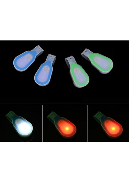 Klipsli Işık-4 x Işıklı Klips-Mavi (Yurt Dışından)