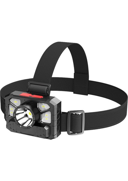 LED Kafaya Monte Far 4 Aydınlatma Modu Açık Kamp Arama Far Taşınabilir Süper Parlak USB Şarj Edilebilir (Yurt Dışından)