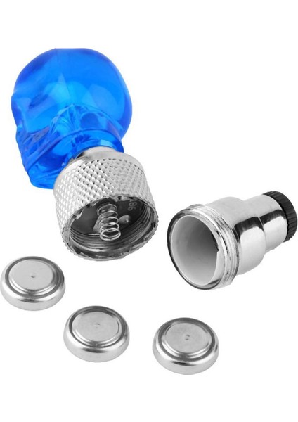 Kafatası Şekli Vana Kapağı Araba Motosiklet Bisiklet Için LED Işık Tekerlek Lastik Lambası (Yurt Dışından)