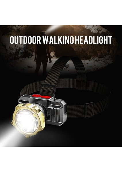 Aydınlatma Modu USB Şarjı Açık Yürüyüş Far Far Su Geçirmez El Feneri (Yurt Dışından) fiyatları