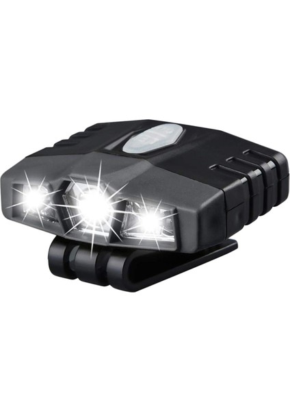 Şapka Işığı Üzerinde LED Klip Şarj Edilebilir 150 Lümen Su Geçirmez Kapak Işığı (Yurt Dışından)