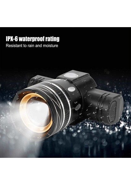 Bisiklet Far Taşınabilir USB Şarj Edilebilir Işık Ipx6 Su Geçirmez LED Değişken Yakınlaştırma (Yurt Dışından) fiyatları