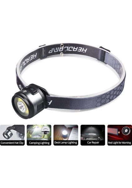 Çok Fonksiyonlu Çalışma Lambası LED + Cob Far Mıknatıs Kanca Kapağı ile Klip Lamba Parlama El Feneri Açık Koşu Gece Balıkçılık Kamp Far (Yurt Dışından)