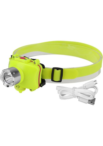 Twexqny Dalış Kafası Işık Lambası Su Geçirmez 4 Modu Yüzme LED Kafa Işık Lambası Sualtı Far Balıkçılık Lambası LED El Feneri (Yurt Dışından)