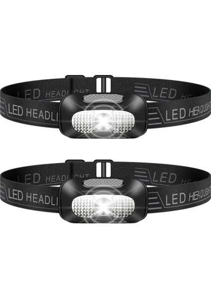 Paket LED Kafa Lambası Açık Kafa Lambası 5 Mod Kafa Lambaları Kamp Için Tırmanma Yürüyüş Balıkçılık Gece Okuma Koşu (Yurt Dışından)