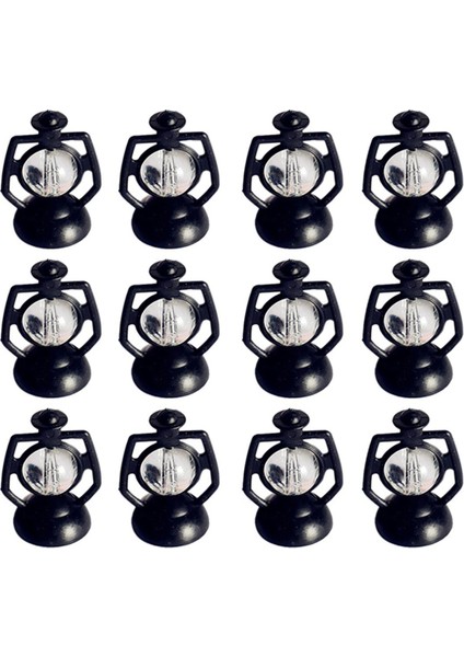 12 Adet Mini Gaz Lambası Dekorasyon Dollhouse Kolye Ev Noel Oyuncak (Yurt Dışından)