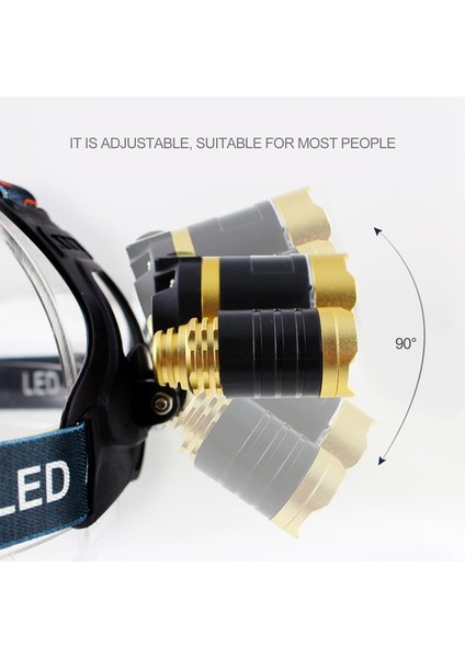 Adjusle T6 LED Adlamp Ipx4 Su Geçirmez Kısılabilir Uzun Menzilli Projektör (Yurt Dışından) fiyatları