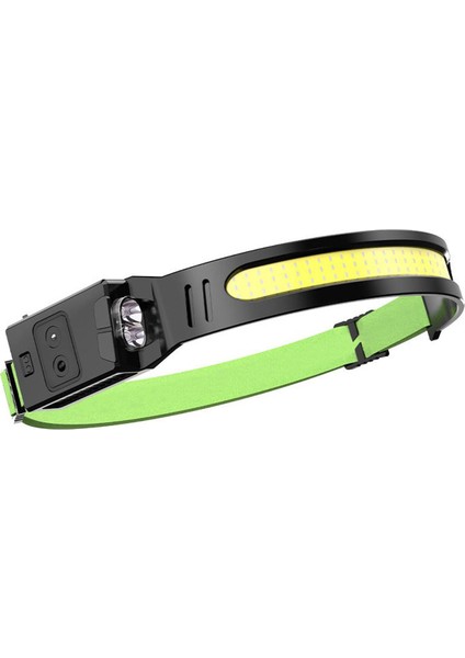 Cob LED Far Indüksiyon Far 6 Mod USB Şarj Edilebilir Dış Mekan Çalışma Işığı Kafa Lambası Torch Fenerleri (Yurt Dışından)