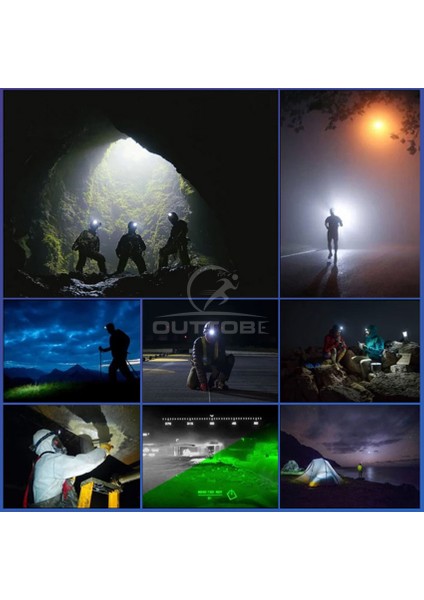 Outtobe LED Cob Far USB Şarj Edilebilir Far Ipx6 Su Geçirmez Işık Far El Feneri Kamp Balıkçılık Açık Yürüyüş Far Kafa Lambası Kafa Işığı Geniş Aydınlatma (Yurt Dışından) fiyatları