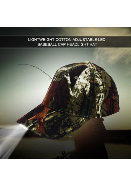 5 LED Işık Ayarlanabilir Askı Beyzbol Şapkası Şapka Balıkçılık Kamp Yürüyüş (Yurt Dışından)