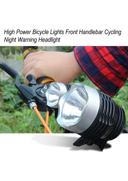 Yüksek Güçlü Bisiklet Işıkları Ön Gidon Bisiklet Gece Uyarı Far Siyah (Yurt Dışından) fiyatları