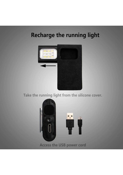 Koşu Emniyet Işığı El Feneri Şarj Edilebilir Süper Parlak Torch Manyetik Klip Yürüyüş Köpek Gece Koşusu Için, A (Yurt Dışından) fiyatları