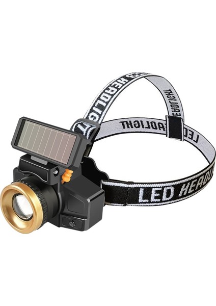 Açık Güneş LED Kafa Işık Lambası Su Geçirmez Sensör Far Kamp Yürüyüş Koşu Bisiklet Balıkçılık Için (Yurt Dışından)