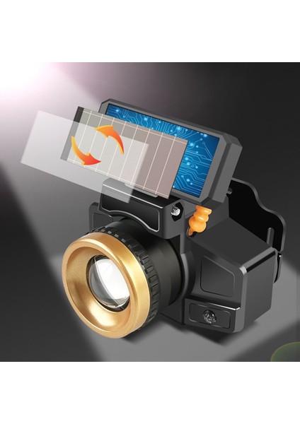 Açık Güneş LED Kafa Işık Lambası Su Geçirmez Sensör Far Kamp Yürüyüş Koşu Bisiklet Balıkçılık Için (Yurt Dışından) fiyatları