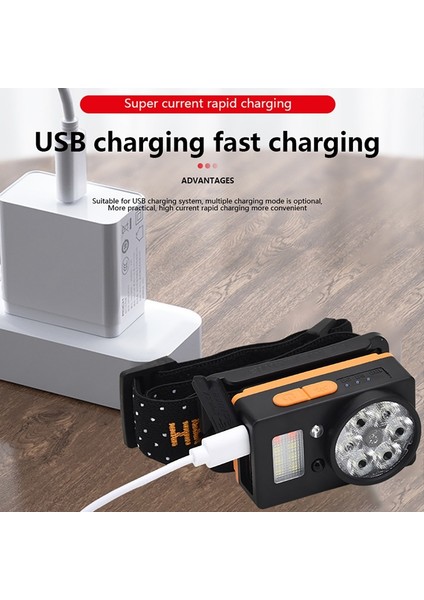 Xpg + Cob Akıllı Indüksiyon Far Mıknatıs Kanca ile Şarj Çok Fonksiyonlu LED Far Kamp Yürüyüş Ekipmanları (Yurt Dışından) fiyatları