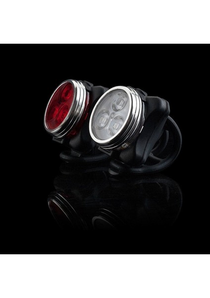 Şarj Edilebilir 3 LED 4 Modlu Bisiklet Bisiklet Işık Kafa Lambası El Feneri Torch (Yurt Dışından)