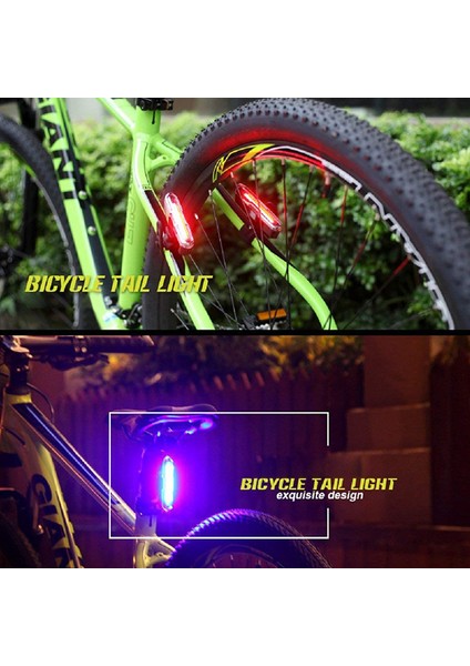 Xınqıus LED Bisiklet Kuyruk Lambası Kırmızı ve Mavi USB Şarj Edilebilir Su Geçirmez Süper Parlak Çok Amaçlı Acil Durum Işığı (Yurt Dışından) fiyatları