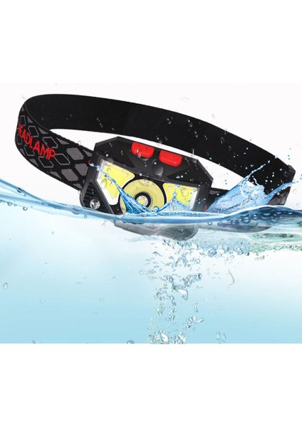 Taşınabilir Xpg + Cob Far Hareket Sensörü Anahtarı USB Şarj Edilebilir Far (Yurt Dışından)