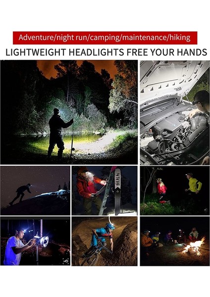 Quanbu LED Far El Feneri 2000 Lümen USB Şarj Edilebilir Cob Projektör Hafif, Su Geçirmez Far-Çalışma Işığı (Yurt Dışından) fiyatları