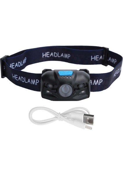 Dış Mekan USB Şarj Edilebilir LED Balıkçılık Far Parmak Algılama Su Geçirmez Far (Yurt Dışından) fiyatları