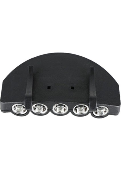 LED Kapak Işık Şapka Işığı Balıkçılık Far Gece Balıkçılık Işığı Pil ile - Siyah (Yurt Dışından)