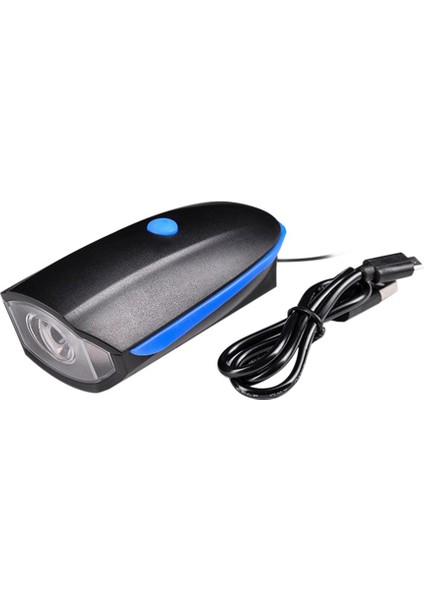 Wheel Up Ön Bisiklet Korna Işığı Su Geçirmez 1200MAH USB Şarj Edilebilir Açık Mavi (Yurt Dışından)