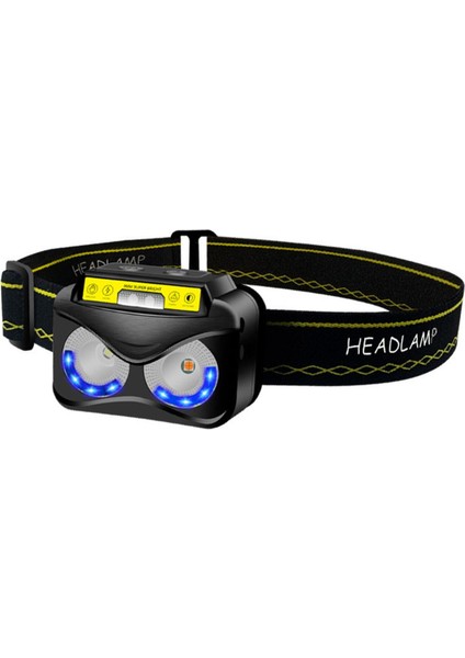 LED Ni Far Xpg+Cob Sarı Işık Güçlü USB Şarj Edilebilir Sensörlü Far (Yurt Dışından)