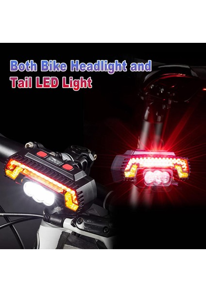 Çok Fonksiyonlu Far, 3'ü 1 Arada Bisiklet Farı ve Kuyruk Lambası (Yurt Dışından)