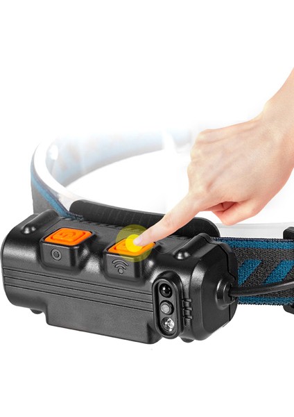 Tip-C Şarj Sensörü Far LED Dış Mekan Gece Balıkçılık Koşu Yakınlaştırma Cob Projektör Far (Yurt Dışından) fiyatları