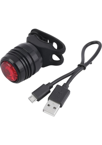 USB Şarj Edilebilir 3 Modlu Bisiklet Bisiklet Kuyruk Arka Uyarı Kırmızı Işık Lambası (Yurt Dışından)