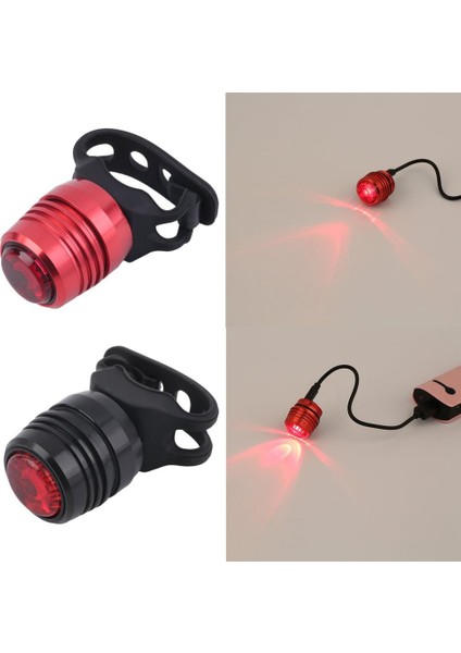 USB Şarj Edilebilir 3 Modlu Bisiklet Bisiklet Kuyruk Arka Uyarı Kırmızı Işık Lambası (Yurt Dışından) fiyatları