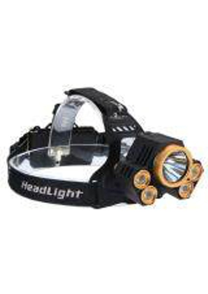 90000LM Elfeland 5x T6 LED USB Şarj Edilebilir Far Başkanı Işık Torch El Feneri (Yurt Dışından)