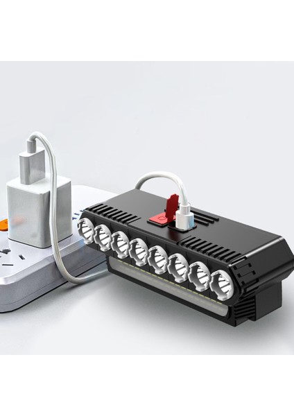 Çift Işık Kaynaklı Far LED Dış Mekan USB Şarj Edilebilir Aydınlatma Başa Monte Su Geçirmez ve Güçlü Far (Yurt Dışından) fiyatları